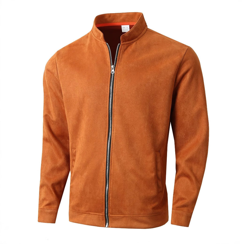 Herren Fleecejacke mit modernem Stehkragen und weichem Innenfutter ModeGeist