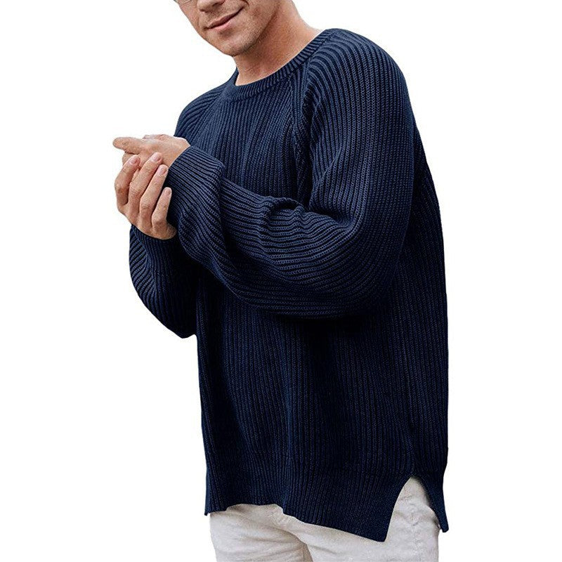 Herren eleganter Strickpullover mit strukturiertem Design und modernem Schnitt ModeGeist