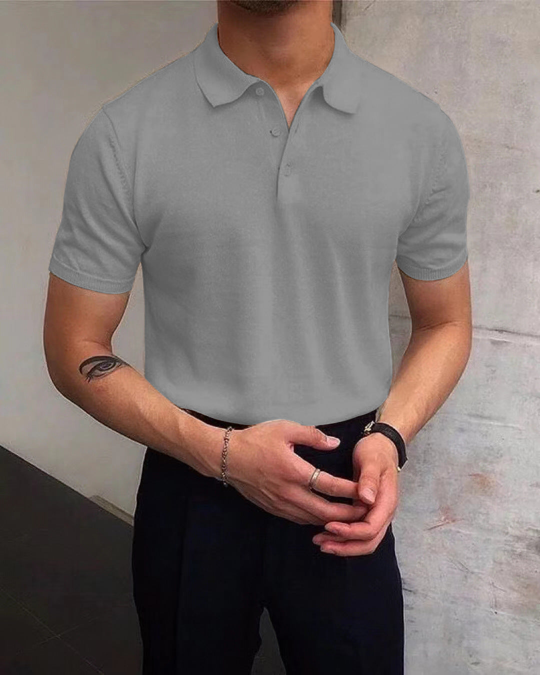 Herren Polo-Shirt aus atmungsaktiver Baumwolle mit elegantem Kragen ModeGeist