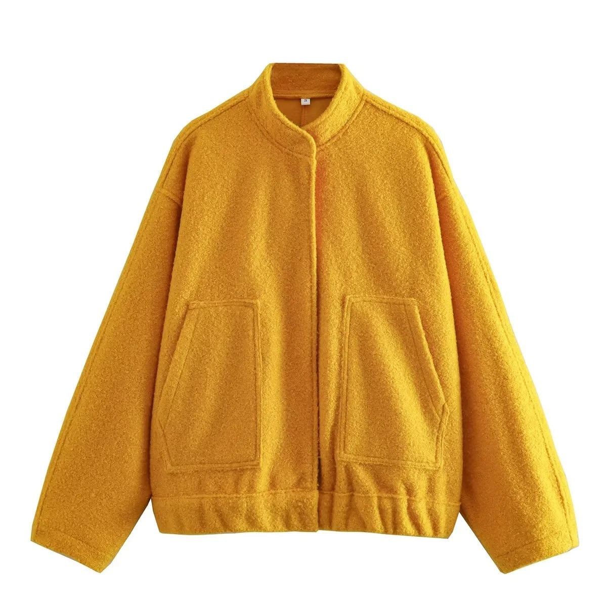 Damen Oversized Wolljacke im schlichten Design ModeGeist