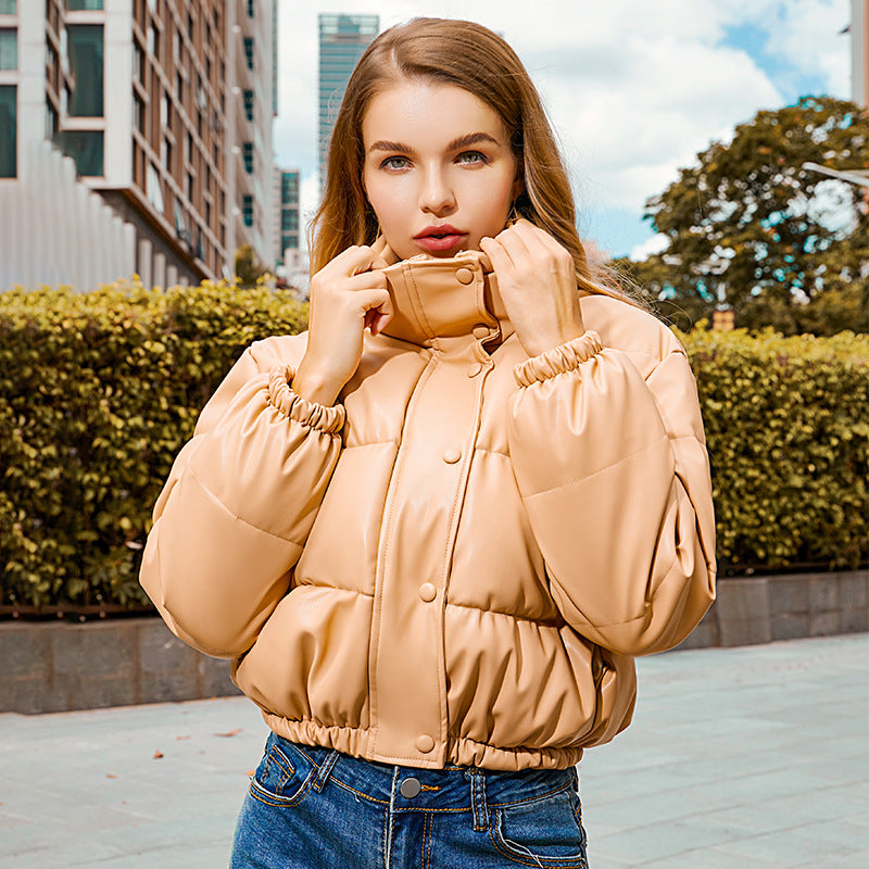 Damen modische cropped Steppjacke ModeGeist