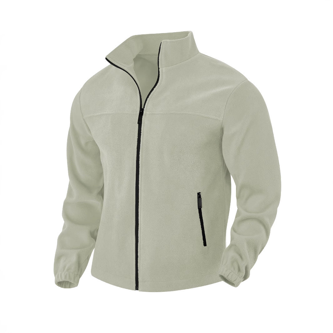 Herren Fleecejacke mit hohem Kragen ModeGeist