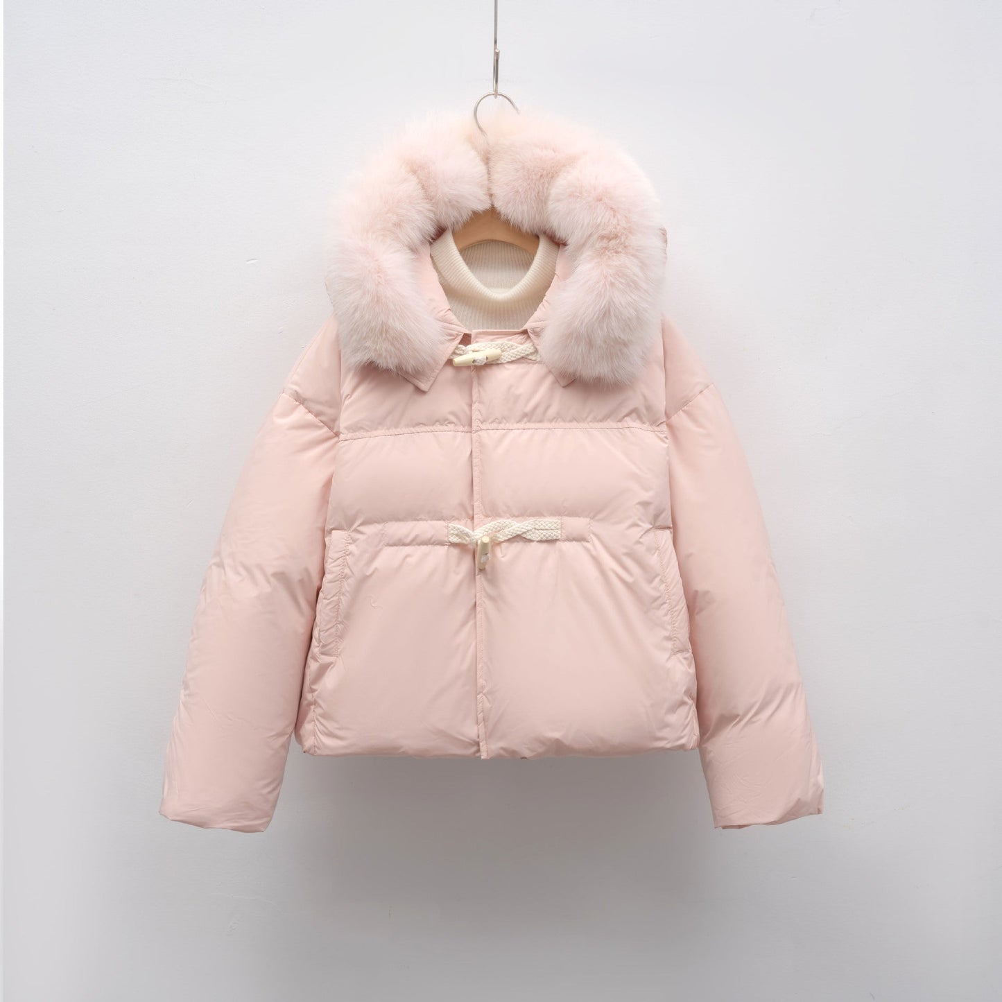Damen modische Winterjacke mit Kunstfellkragen ModeGeist