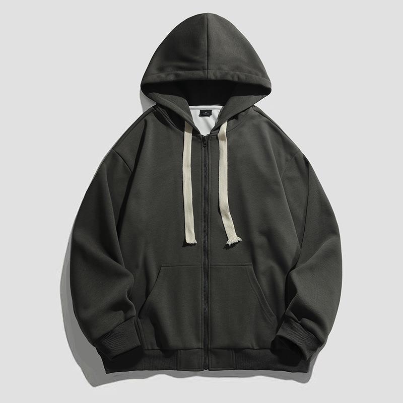 Damen warme Kapuzenjacke mit durchgehendem Reißverschluss und großzügigen Taschen ModeGeist