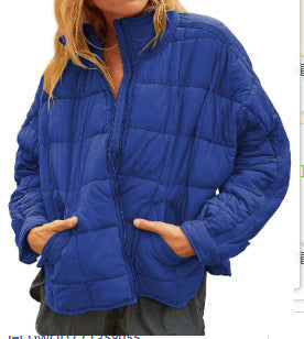 Damen Leichte Steppjacke mit hohem Kragen und praktischen Taschen ModeGeist