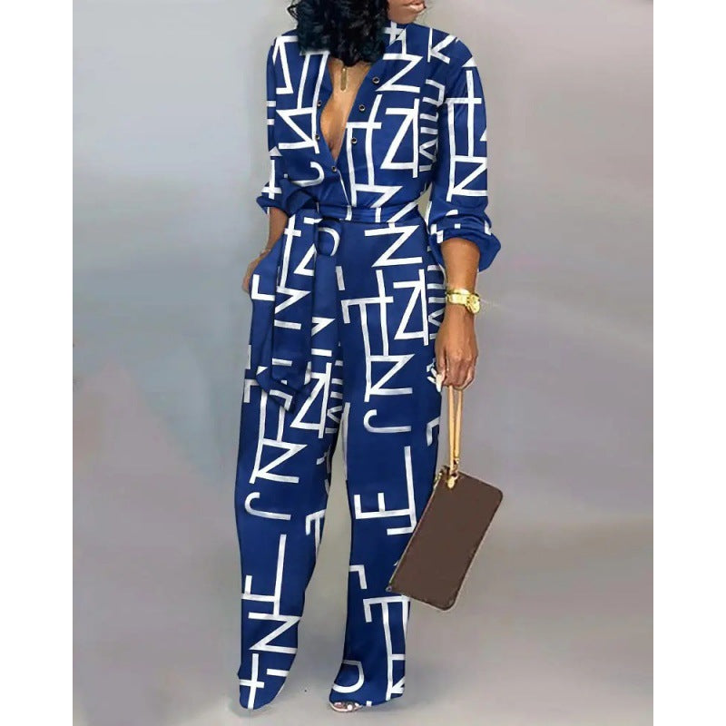 Damen Denim Jumpsuit mit modischem Patchwork-Design und praktischen Taschen ModeGeist