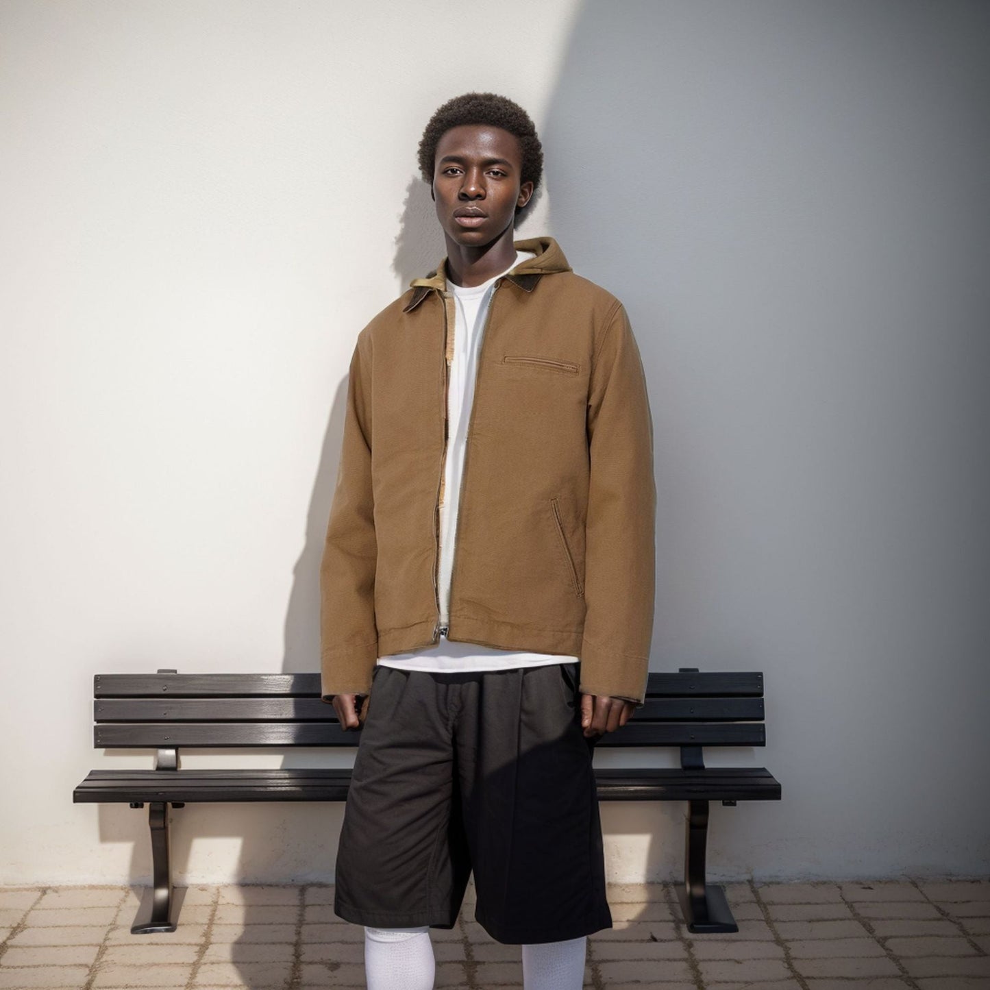 Herren moderne Freizeitjacke mit strukturiertem Design ModeGeist