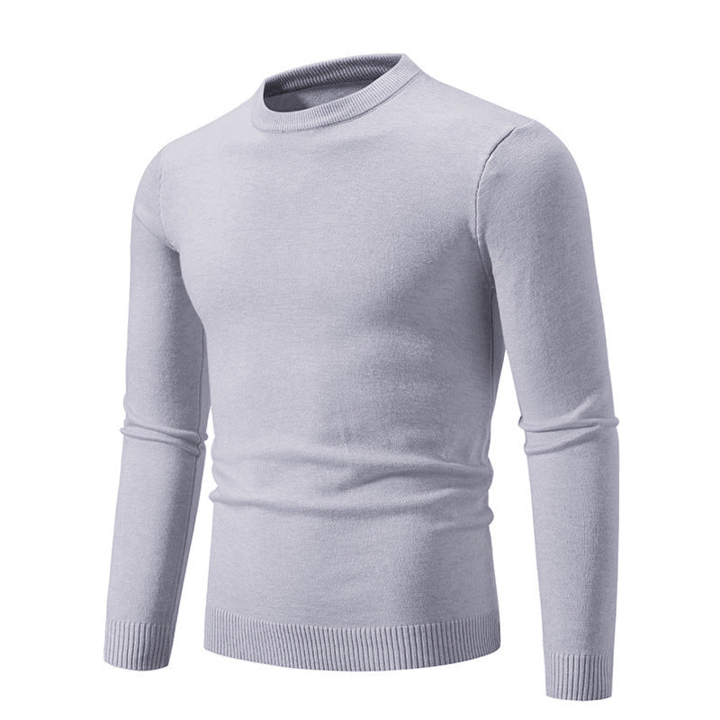Herren eleganter Rundhals-Pullover aus feiner Baumwolle ModeGeist