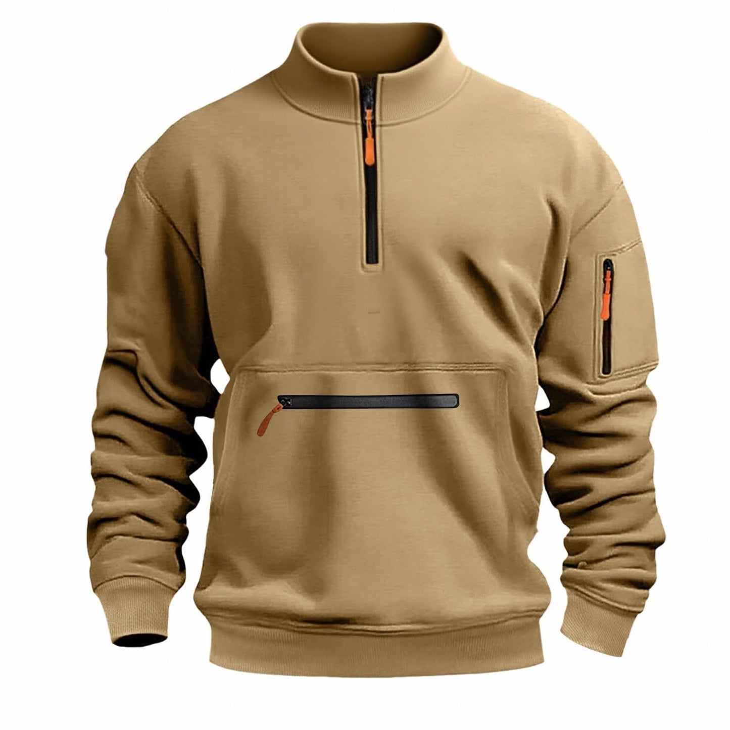 Herren funktionale Sweatshirt mit Reißverschluss ModeGeist