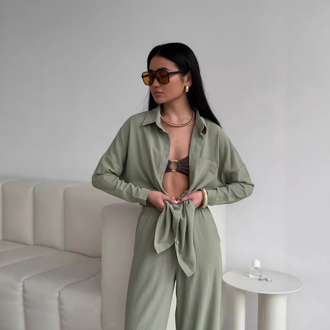 Damen lässige Bluse im Oversized-Stil mit Taschen ModeGeist