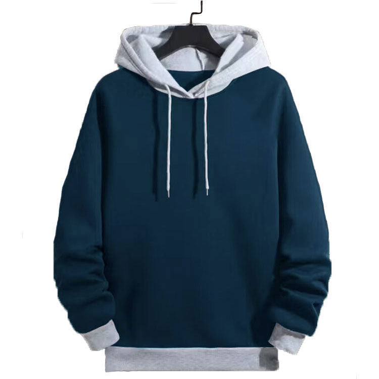 Herren legerer Kapuzenpullover mit kontrastierenden Ärmeln ModeGeist