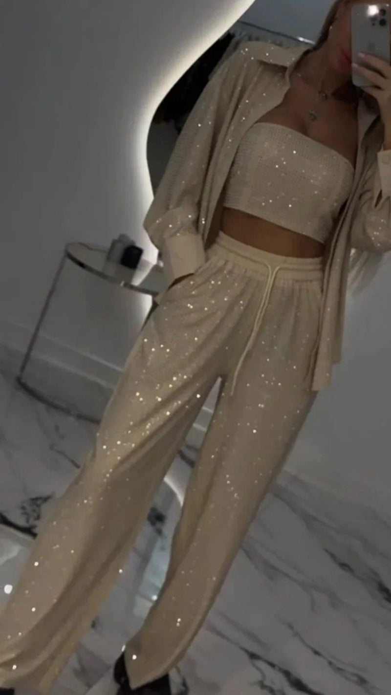 Funktionsanzug für Damen mit Pailletten-Look von MODEGEIST