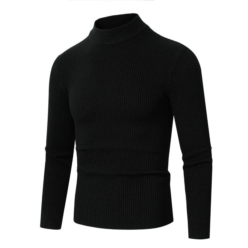 Herren Rollkragenpullover aus hochwertiger Rippenstruktur ModeGeist