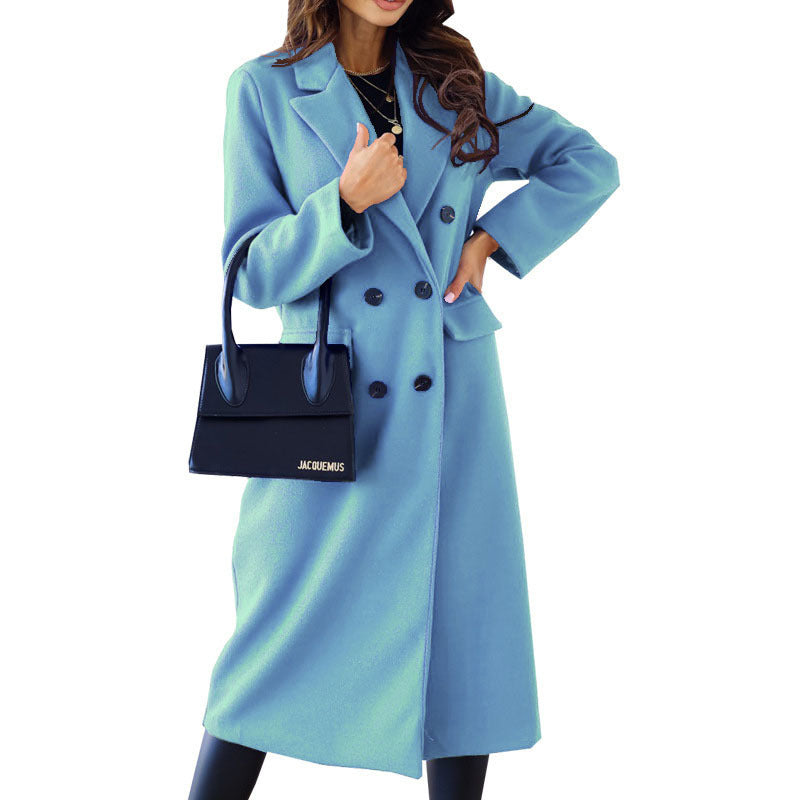 Damen Elegante und modische Wollmantel ModeGeist