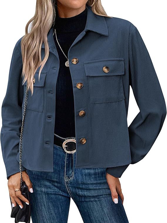 Damen lässige Overshirt-Jacke ModeGeist