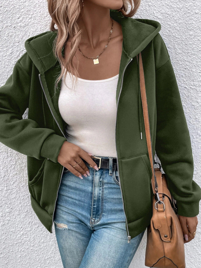 Damen Gemütliche Kapuzenjacke ModeGeist