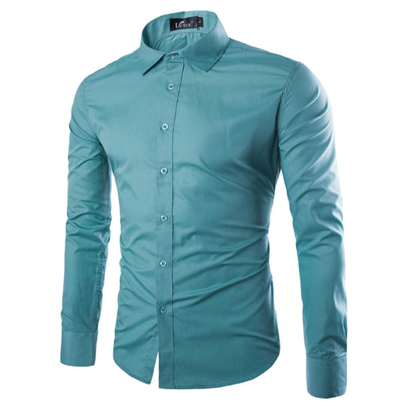 Herren elegante Langarmhemd ModeGeist