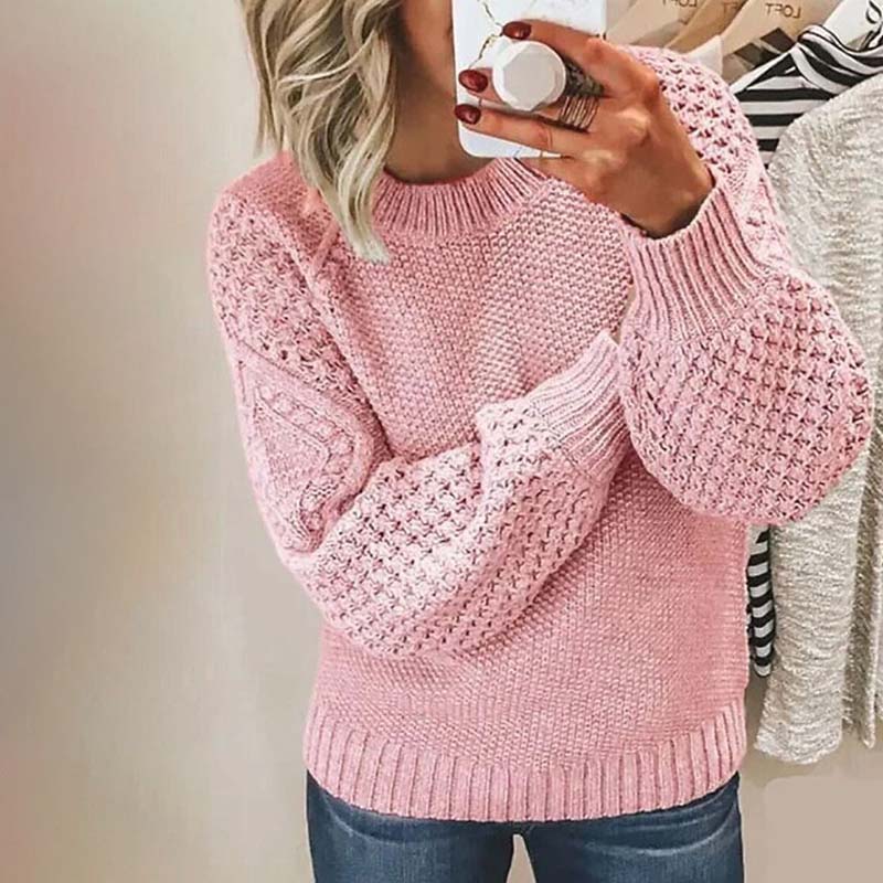 ModeGeist | Einfarbiger Strickpullover