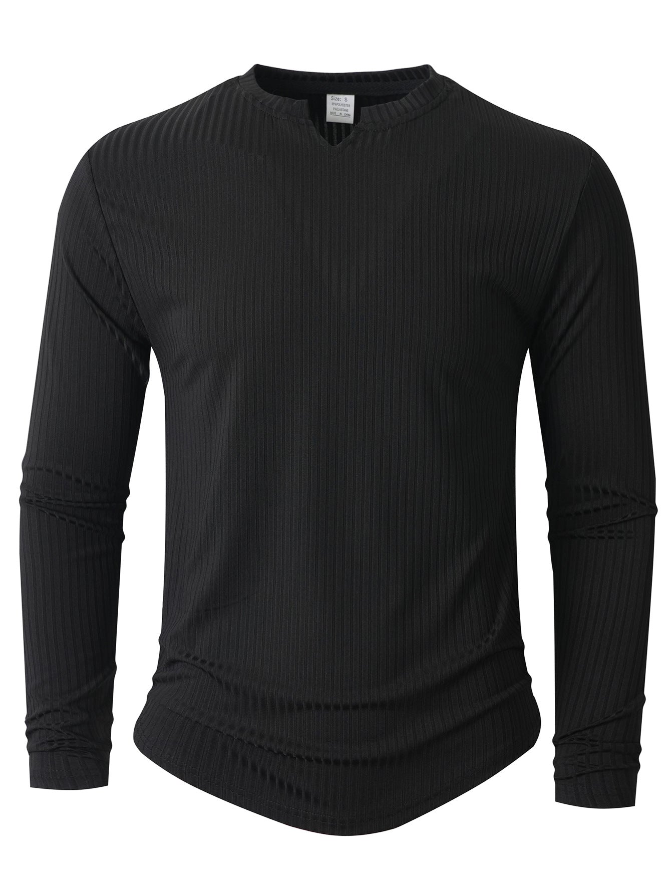 Herren Langarmshirt mit innovativer Rippstruktur ModeGeist
