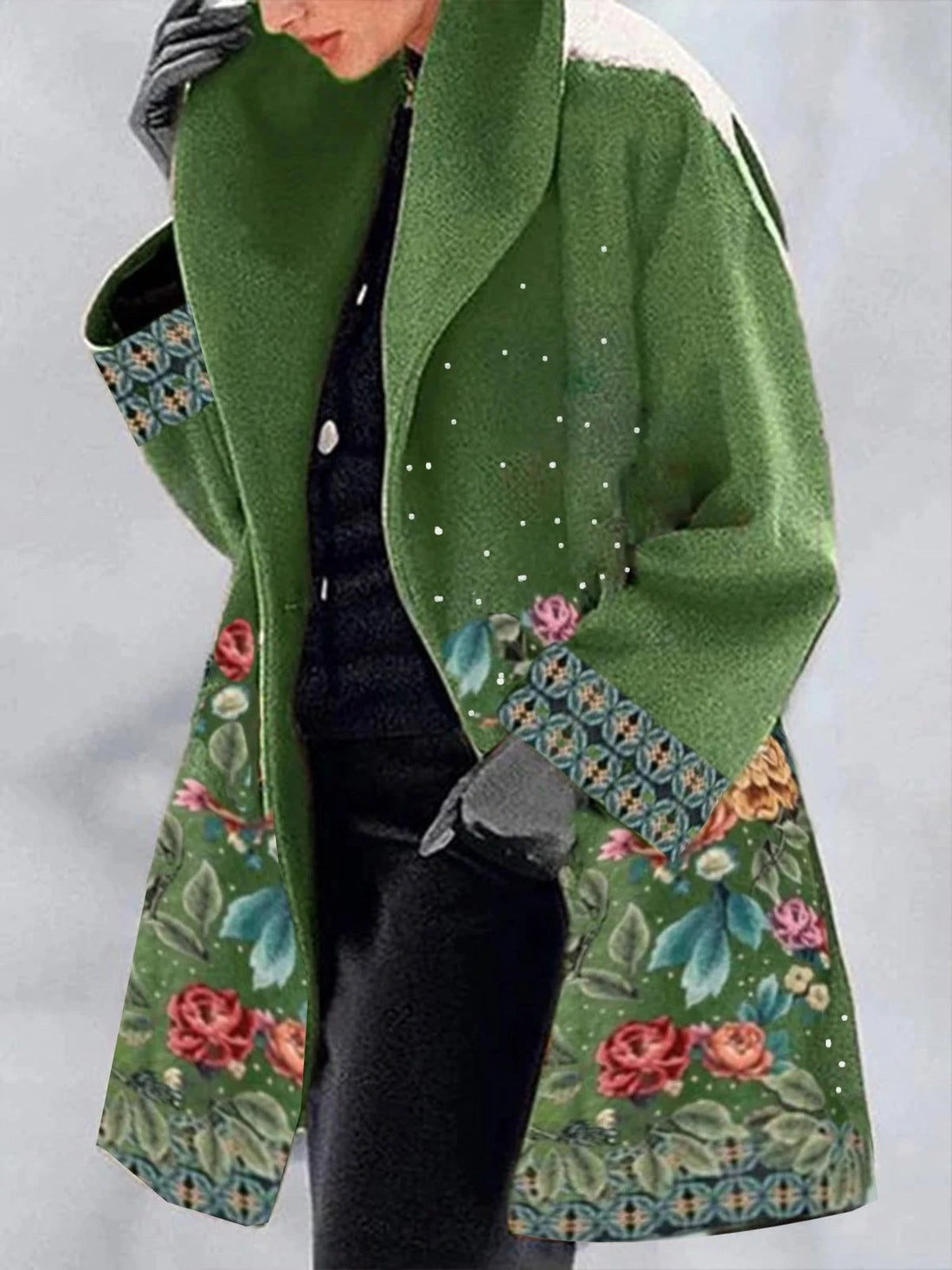 ModeGeist | Langer Mantel Damen Edle Stilvolle Chic und Bequem