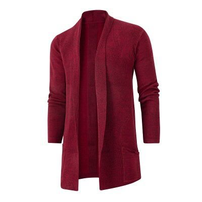 Herren Strickjacke mit offenem Schnitt und praktischen Taschen ModeGeist