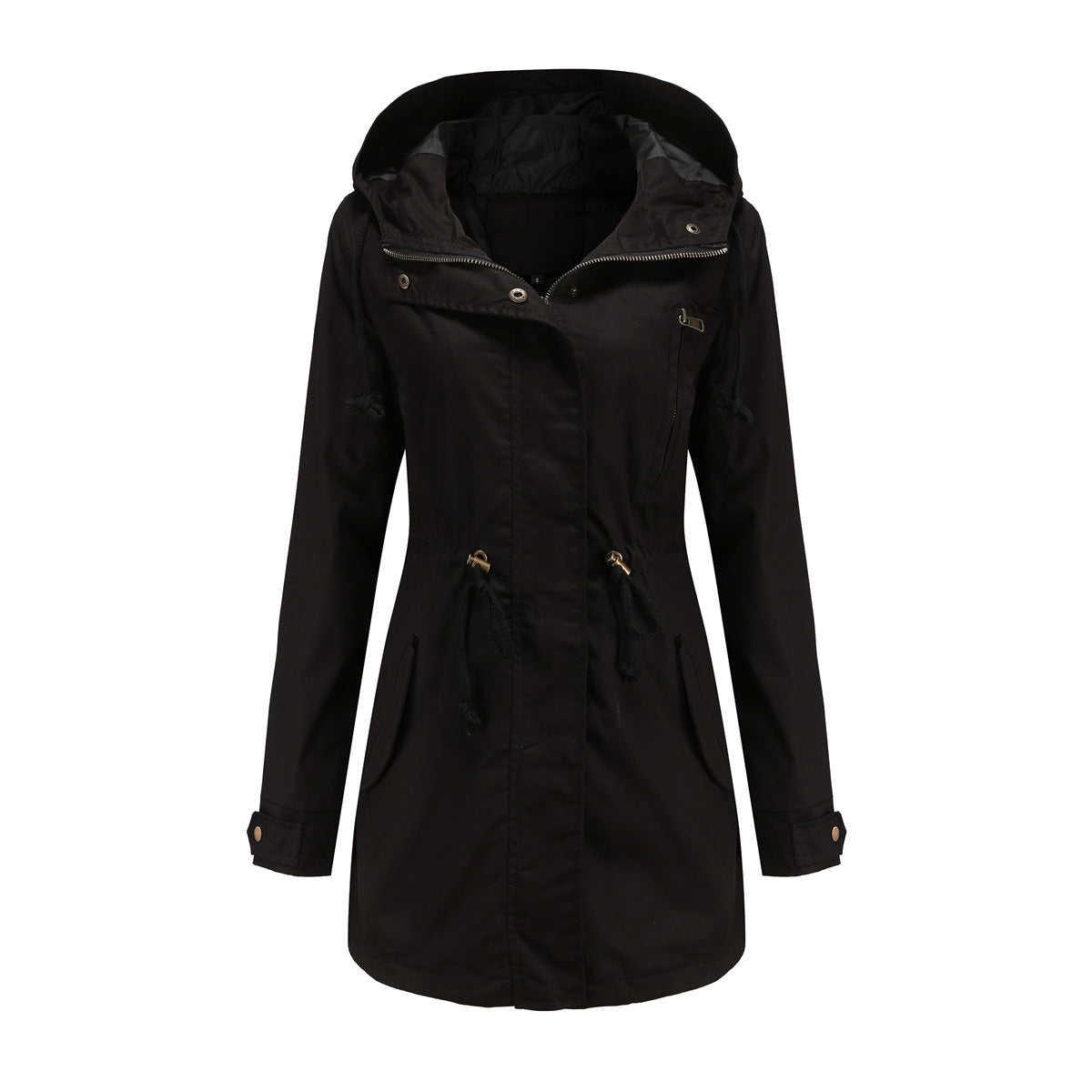 Damen Funktionsjacke mit verstellbarem Bund und Reißverschluss ModeGeist
