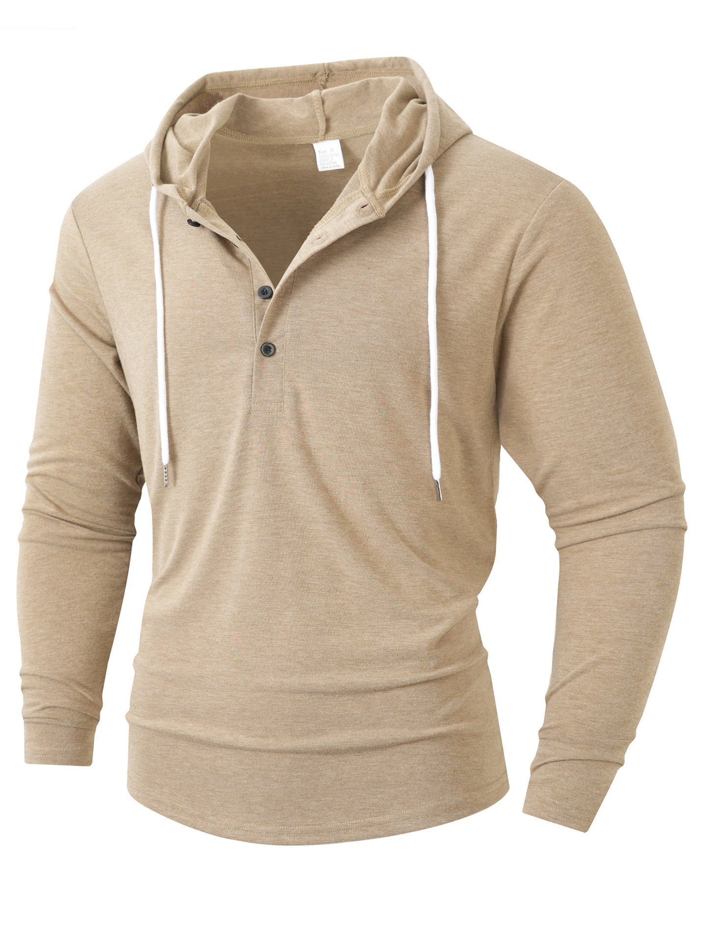 Herren Kapuzenshirt mit modernem Knopfverschluss und atmungsaktivem Stoff ModeGeist