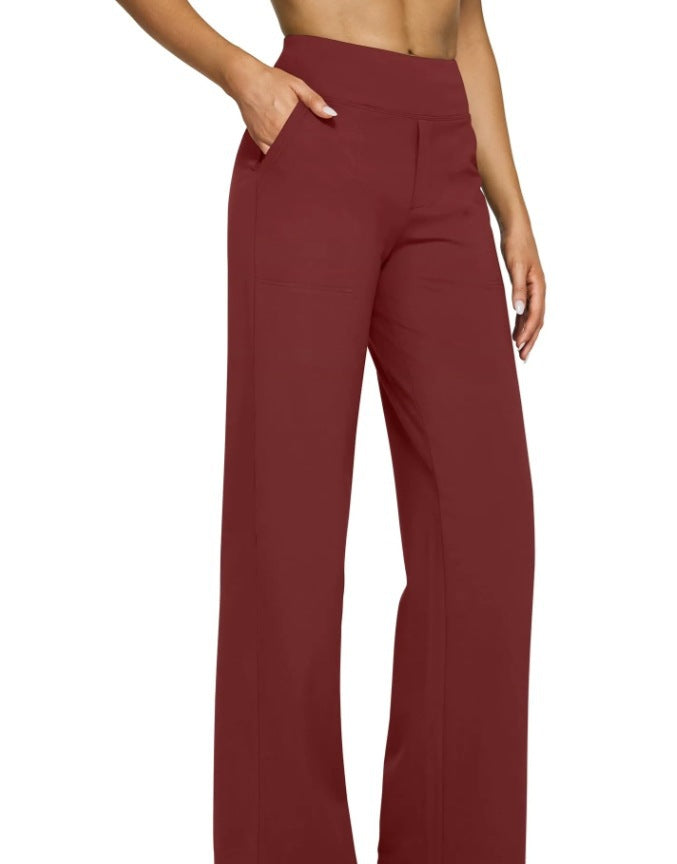 Modische Damen-Sporthose mit hoher Taille und weitem Schnitt