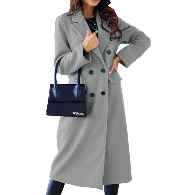 Damen Elegante und modische Wollmantel ModeGeist