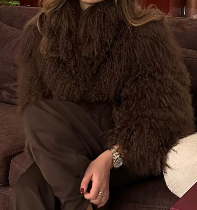 Damen Flauschige Kuscheljacke ModeGeist