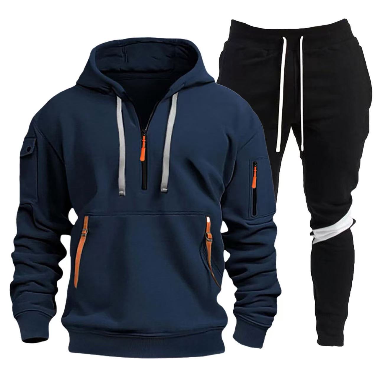 Herren Sportliche Hoodie- und Jogginghosen Kombination ModeGeist