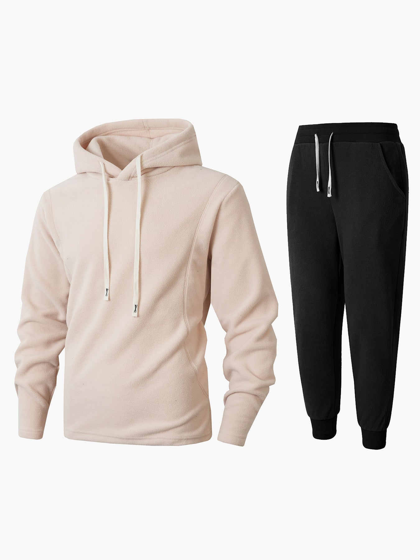 Herren Fleece-Kapuzenpullover und Jogginghose Set ModeGeist