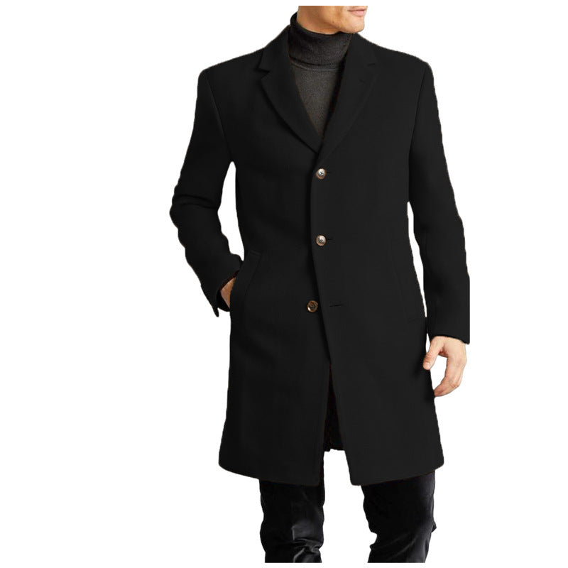 Herren elegante Wollmantel ModeGeist