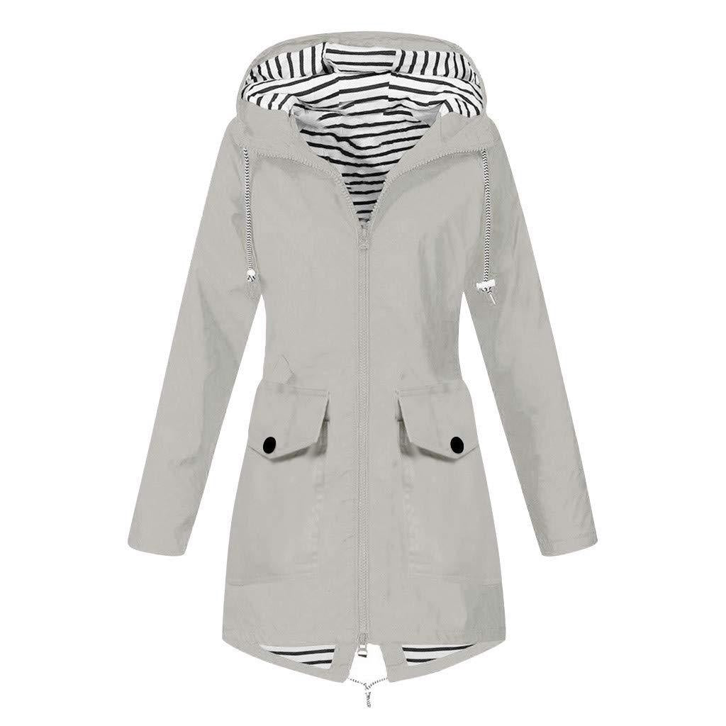 Damen Funktionsjacke mit verstellbarer Kapuze und praktischen Taschen ModeGeist