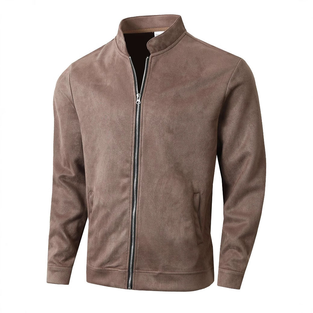 Herren Fleecejacke mit modernem Stehkragen und weichem Innenfutter ModeGeist