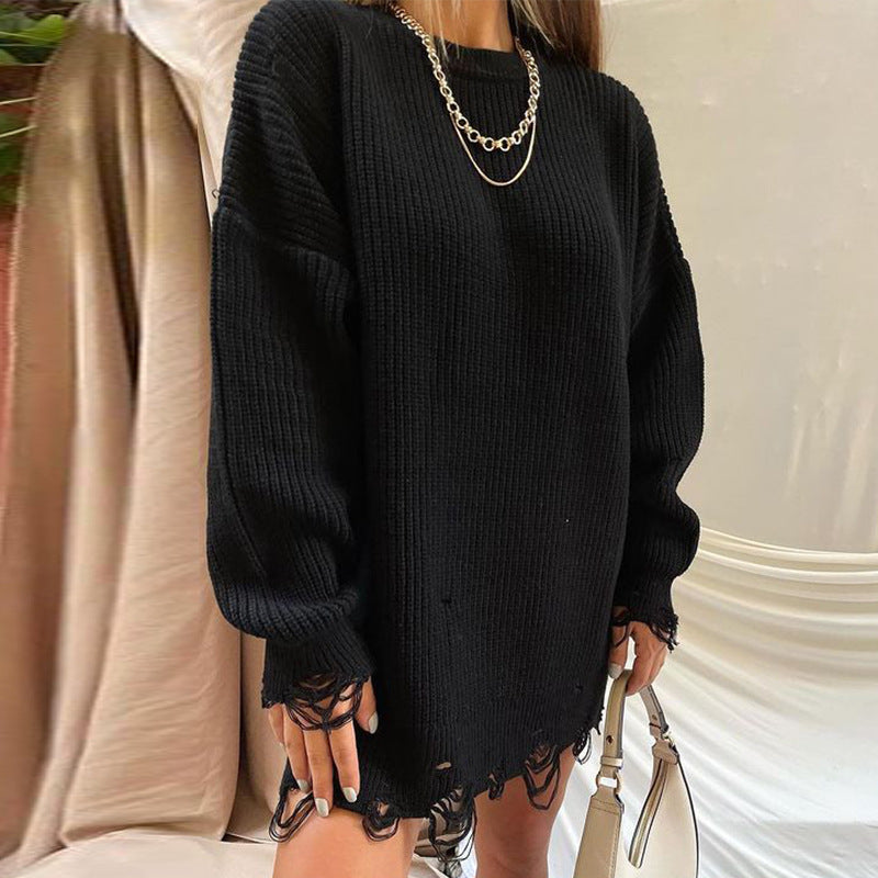 Damen Oversized Strickkleid ModeGeist
