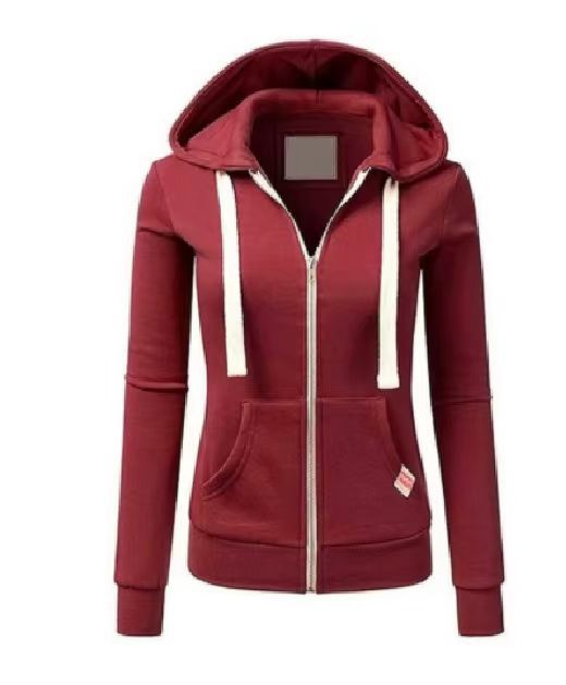 Damen sportliche Kapuzenjacke mit durchgehendem Reißverschluss und praktischen Taschen ModeGeist