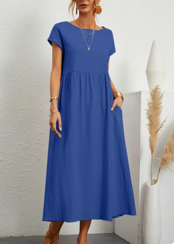 Damen Maxikleid aus leichtem, luftdurchlässigem Stoff ModeGeist