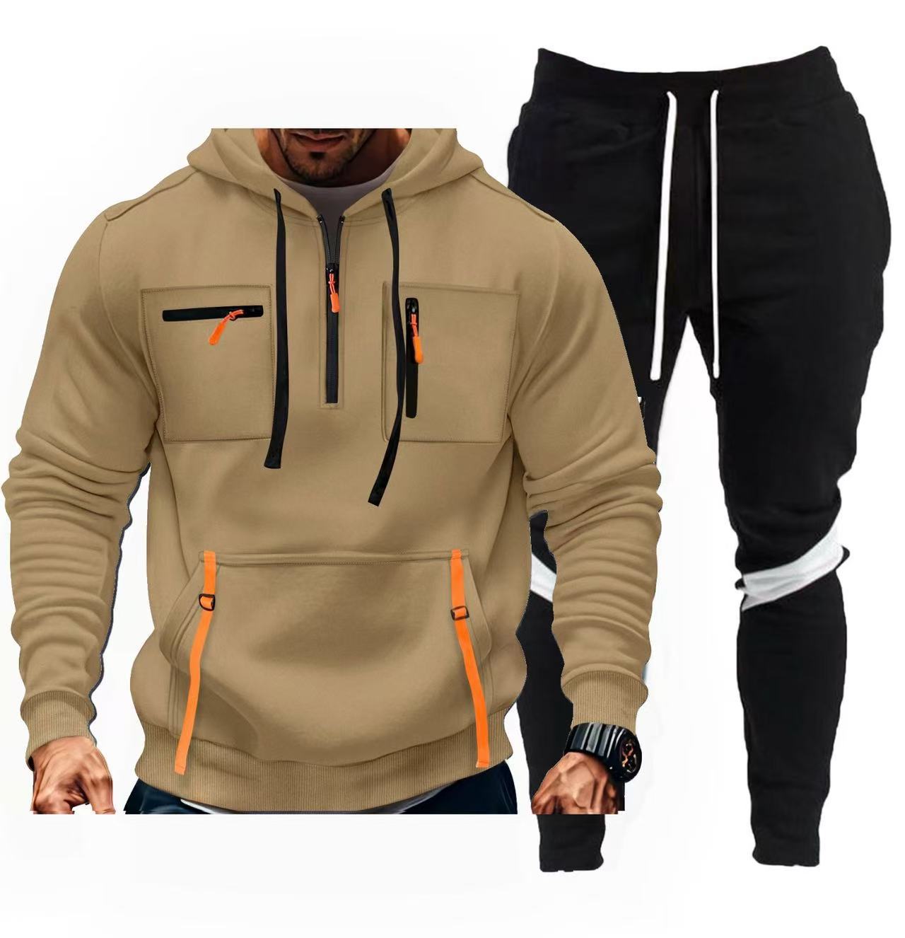 Herren sportliches Hoodie- und Jogginghosen-Set ModeGeist
