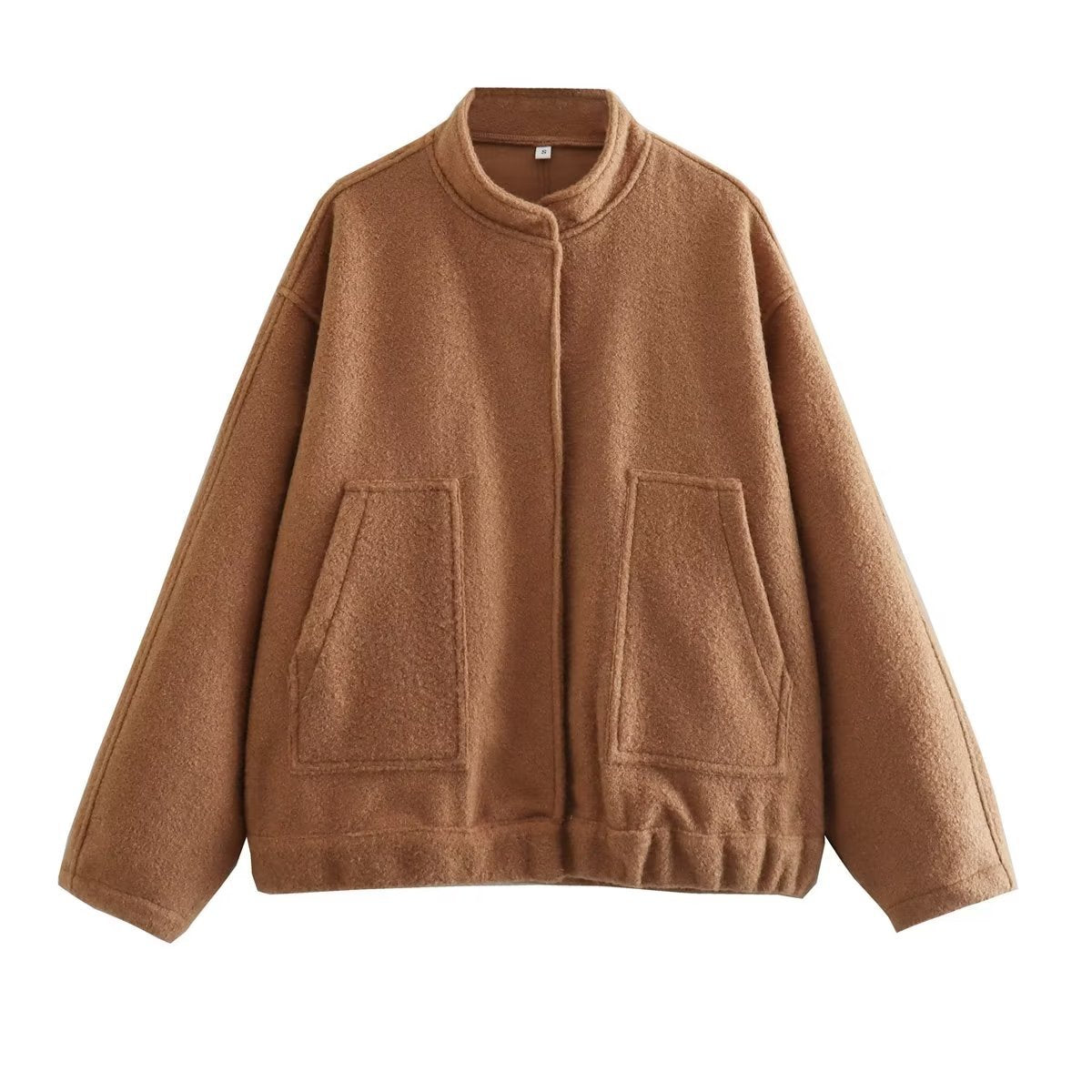 Damen Oversized Wolljacke im schlichten Design ModeGeist
