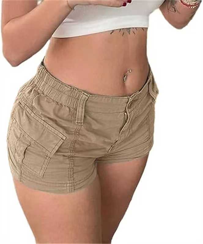 Damen Cargo-Shorts mit praktischen Taschen und elastischem Bund ModeGeist