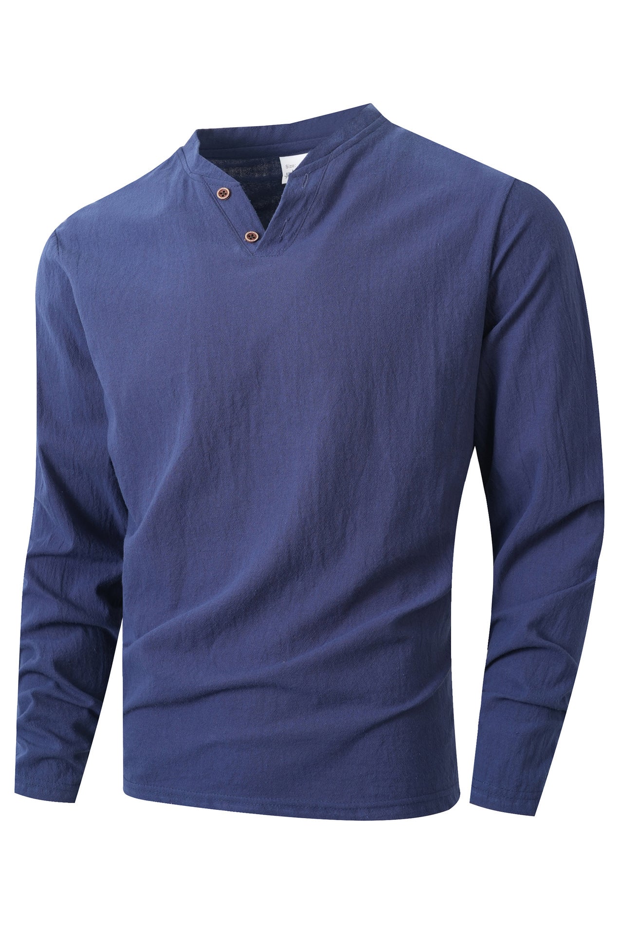 Herren Langarm Shirt mit modischem Henley-Ausschnitt ModeGeist