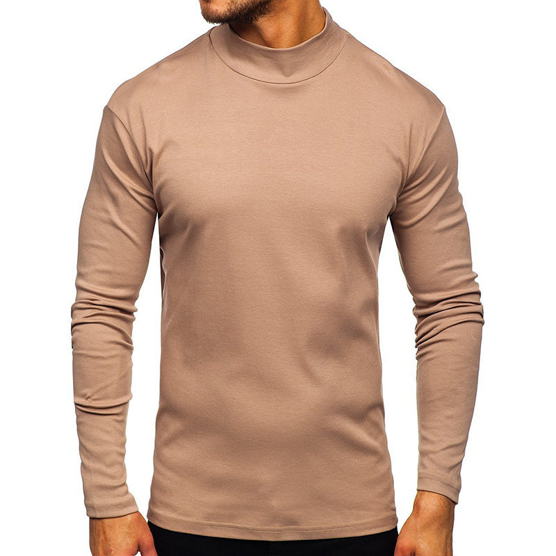 Herren Langarmshirt mit Stehkragen aus hochwertigem Material ModeGeist