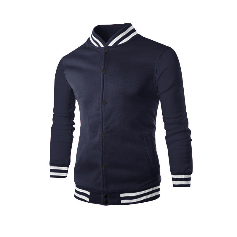 Herren Collegejacke mit elastischen Bündchen und hochwertiger Verarbeitung ModeGeist