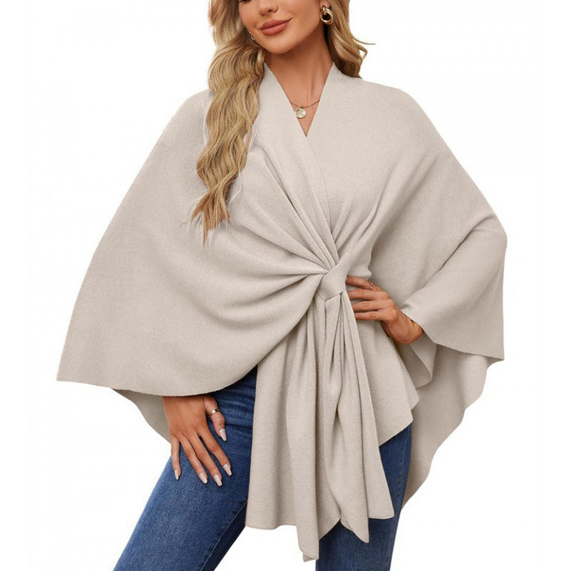 Damen modischer Wickelmantel mit trendigem Design ModeGeist