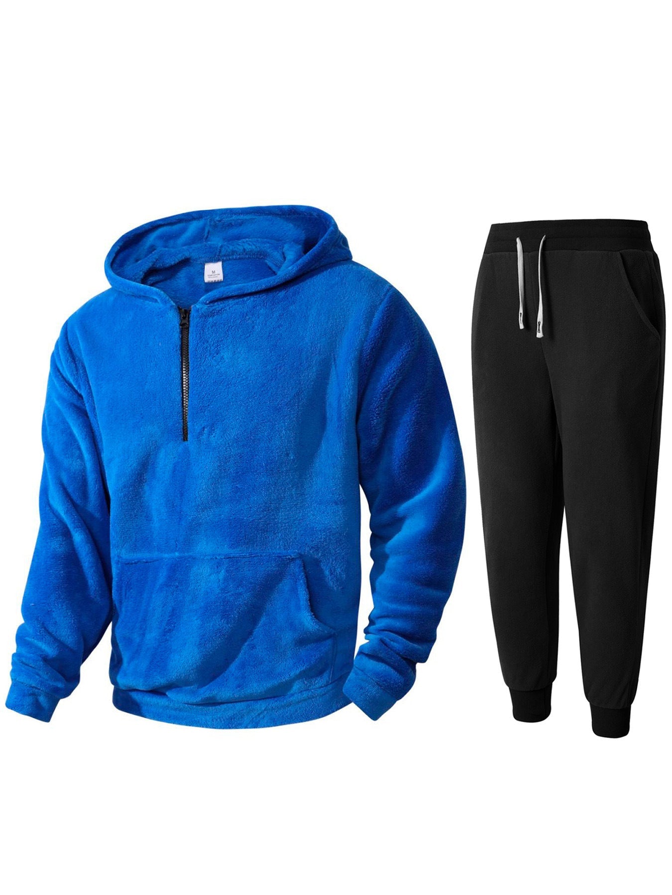 Herren kuscheliges Fleece-Hoodie und Jogginghose Set ModeGeist