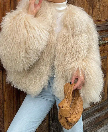 Damen Flauschige Kuscheljacke ModeGeist
