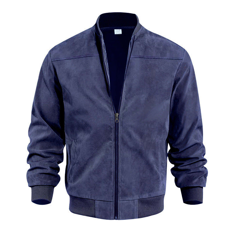 Herren Steppjacke mit strukturiertem Design und ribbed Bündchen ModeGeist