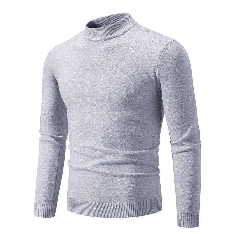 Herren modischer Rollkragenpullover aus feiner Strickqualität ModeGeist