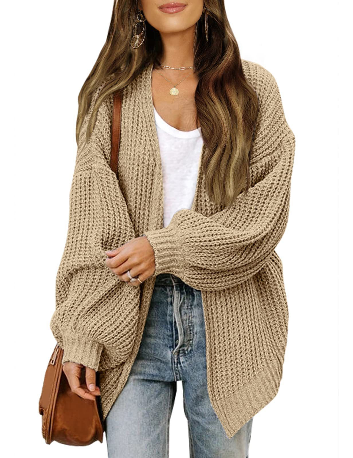 Damen lässige Strickjacke mit lockerer Passform ModeGeist